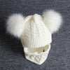 Double Pompom Baby Hat Knitted Winter Kids Baby Boy Girl Hat Warm Toddler Children Beanie Cap Boys Girls Hat Casquette Enfant