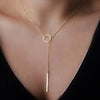 NK607 New Punk Fashion Minimalist Two Leaves Pendant Clavicle Necklaces For Women Jewelry Gift Tassel Summer Beach Chain Collier