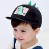 New Cute Dinosaur Pattern Children's Hats Flat Cartoon Kids Baseball Cap Fashion Spring Baby Adjustable Cotton Cap Baby Soft Hat