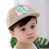 New Cute Dinosaur Pattern Children's Hats Flat Cartoon Kids Baseball Cap Fashion Spring Baby Adjustable Cotton Cap Baby Soft Hat