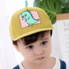 New Cute Dinosaur Pattern Children's Hats Flat Cartoon Kids Baseball Cap Fashion Spring Baby Adjustable Cotton Cap Baby Soft Hat