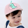 New Cute Dinosaur Pattern Children's Hats Flat Cartoon Kids Baseball Cap Fashion Spring Baby Adjustable Cotton Cap Baby Soft Hat