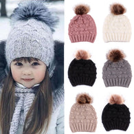 Beanies Baby Hat Winter Hat Kids Girls Boys Solid Caps Cute Girls Hat Newborn Fashion Cap Toddler Girl Warm Kniting Beanie Hats