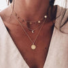 26 Styles Boho Shell Pendant Necklace for Women Long Chain Round Charm Statement Choker 2019 Collares Necklace Wedding Jewelry