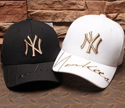 Hat men's and women's duckbill hat Gold labeled Yankees cap-style popular brand baseball cap winter WOMEN'S hat