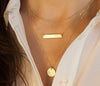 New fashion trendy jewelry copper choker multi layer necklace gift for women Boho Layering sex Chokers chain necklace A60