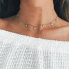 New fashion trendy jewelry copper choker multi layer necklace gift for women Boho Layering sex Chokers chain necklace A60