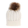 Fashion Parent-child Caps Cute Infant Baby Pompon Winter Hat Double Fur Ball Hat Mother Kids Warm Knitted Hat Newborn Beanie Cap