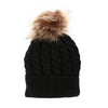 Fashion Parent-child Caps Cute Infant Baby Pompon Winter Hat Double Fur Ball Hat Mother Kids Warm Knitted Hat Newborn Beanie Cap