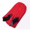 Big Bows Knitted Baby Girl Hat Cap Autumn Winter Warm Kids baby winter Hat Solid Color Baby Beanie Bonnet enfant Child Muts