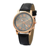 Luxury fashion casual gold women watches bracelet Women's Geneva Roman Numerals Faux Leather Analog Quartz Watch ASL