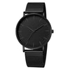 Montre Femme Modern Fashion Reloj Mujer Black Quartz Watch Women Mesh Stainless Steel Bracelet Casual Wrist Watch for Woman